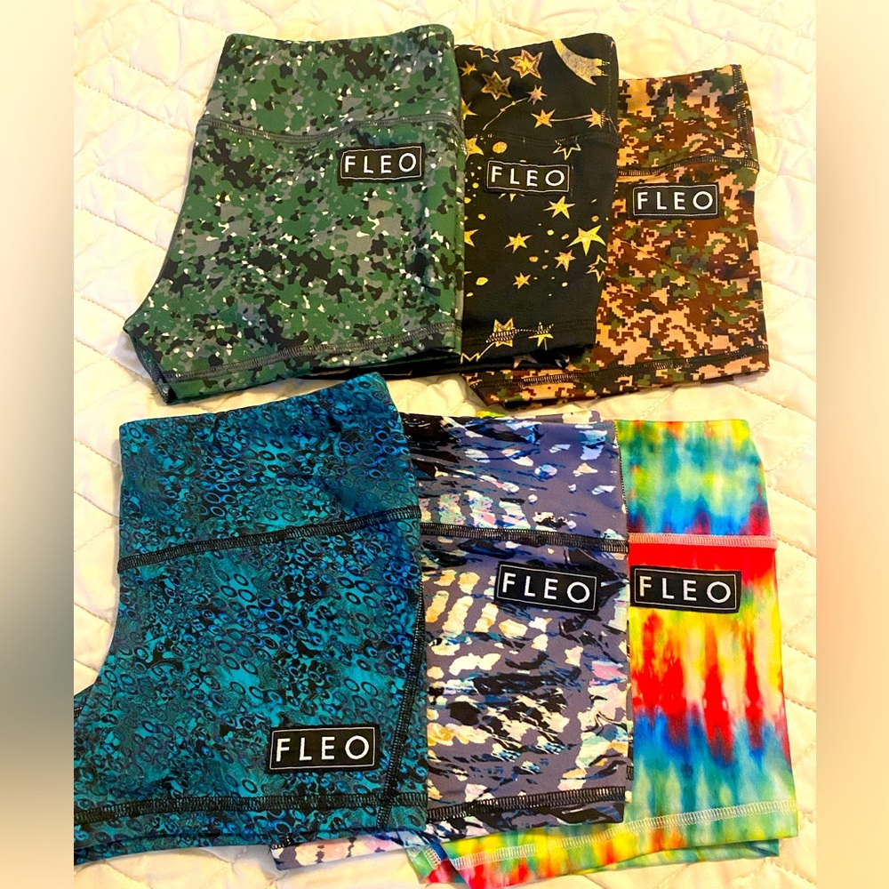 Camo Green Fleo Booty Shorts